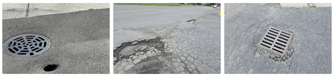 Drainage: Catch basins and grates clogged with summer debris that could cause pooling when fall storms hit. 